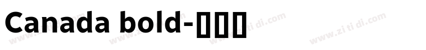 Canada bold字体转换 Canada bold字体转换